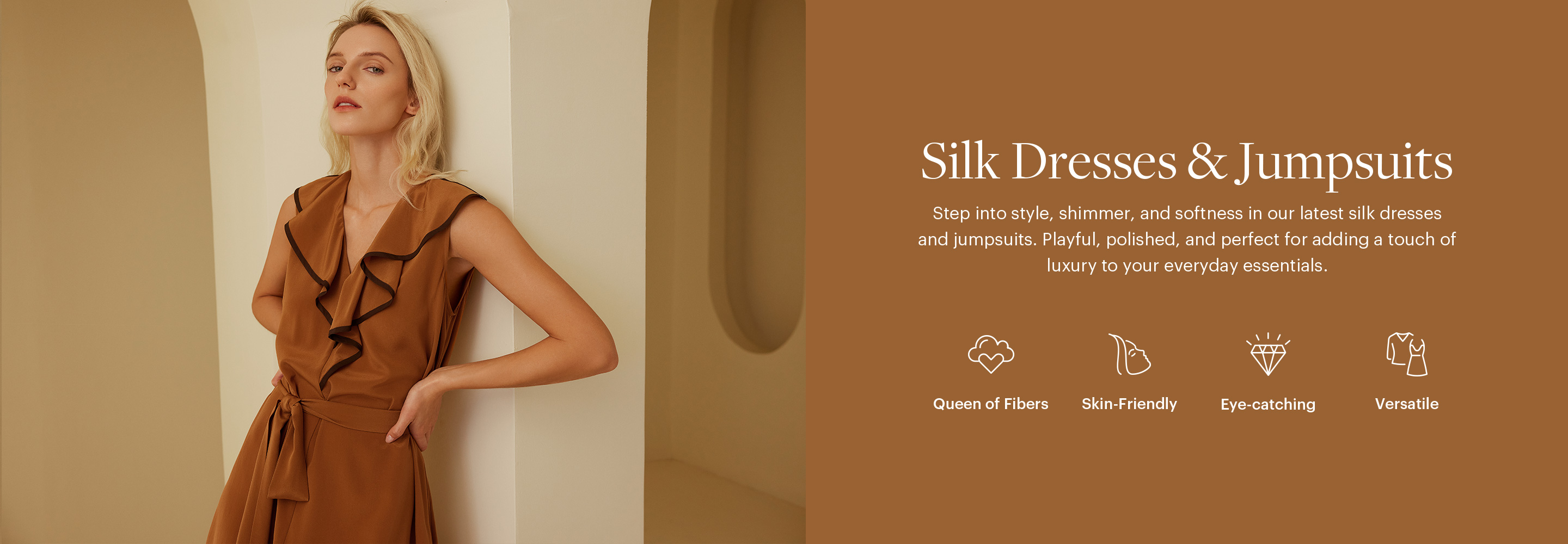100% Silk Dresses Long & Short Style Dresses