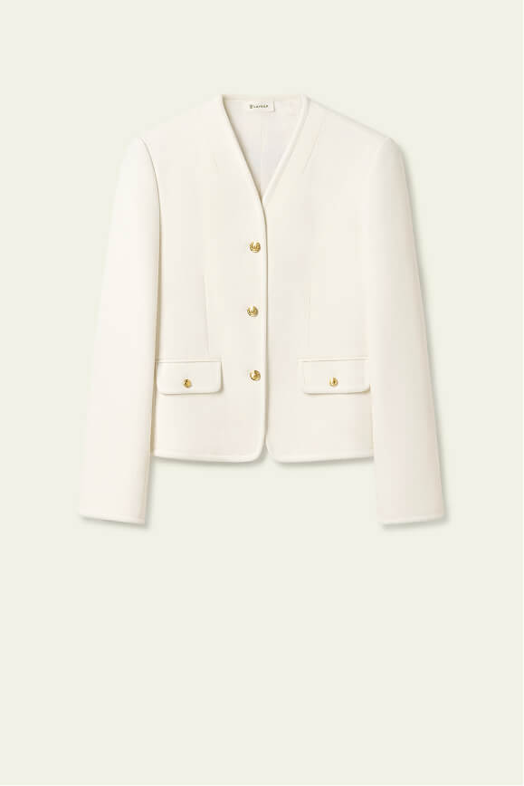 Curved Collar Jacket