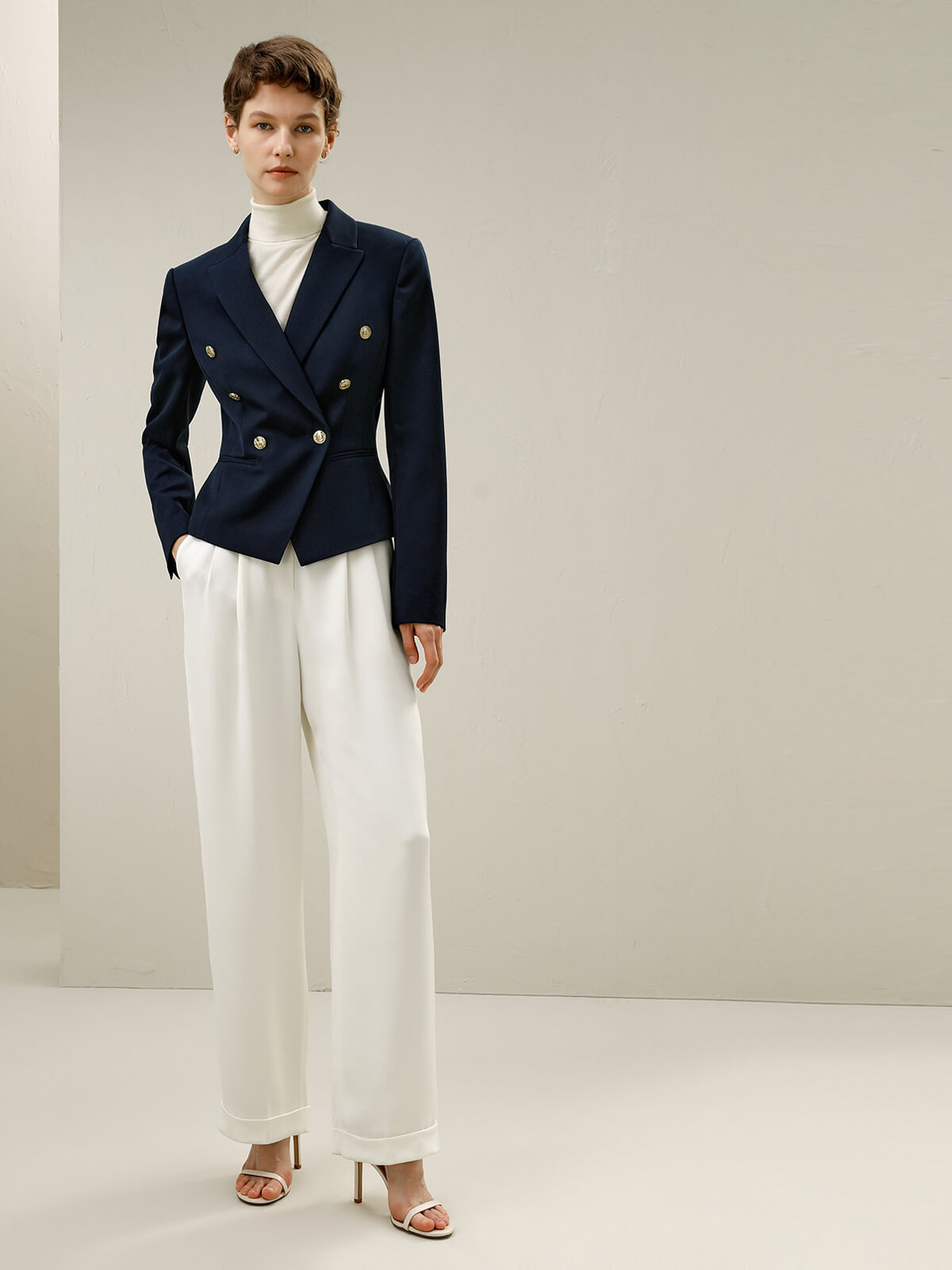 Tailored Double Breasted Blazer Tailored Double Breasted Blazer