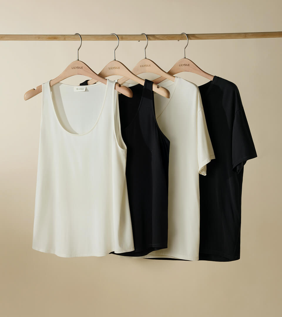 シルクブリーズジャージー Vネック クロスラップトップ 長袖Tシャツ